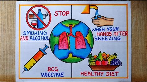 World Tb Day Poster Drawing Easy March How To Save From