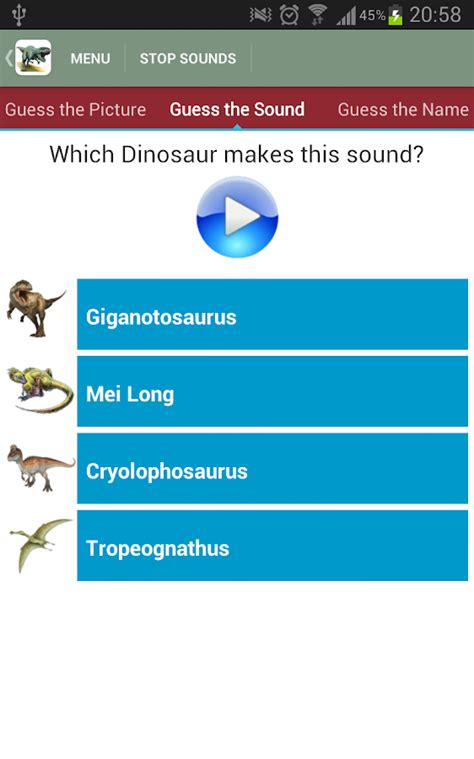 Dinosaur Sounds Android Apps On Google Play