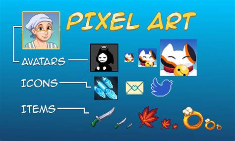 Make pixel art sprites for your game by Shrineheart | Fiverr