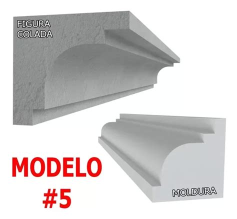 12 Metros Moldura Unicel Pecho Paloma Molde Colar Modelo 5 En Venta