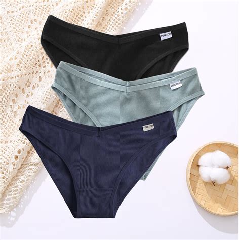 Finetoo Pcs Set Lingerie Sexy Women Cotton Briefs Underwear Female