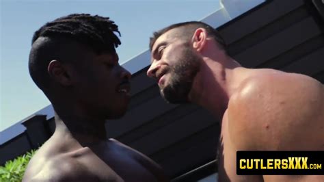 Marcel Eugene Uses His Big Long Cock And Plunges It Into The Mouth And Ass Of Tryp Bates