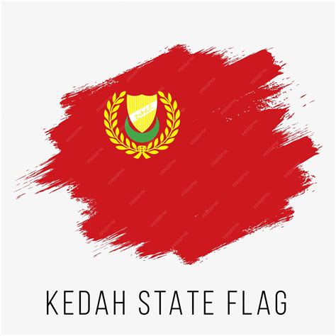 premium vector malaysia state kedah vector flag design template kedah