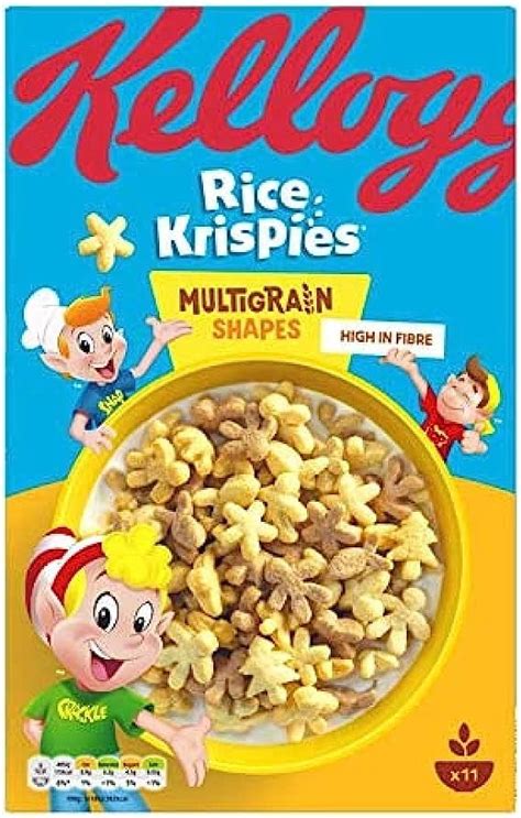 Kelloggs Rice Krispies Multigrain Shapes Cereal 350 G Uk Grocery