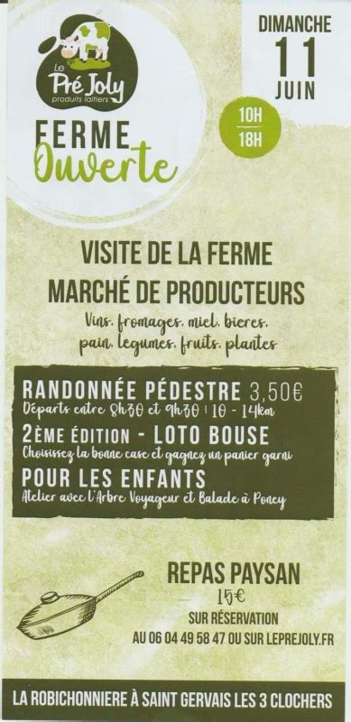 Flyer Randonn E P Destre Et Visite De La Ferme Le Ref