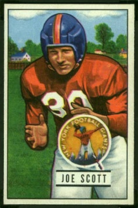 1951 Bowman Football Card #128: Joe Scott