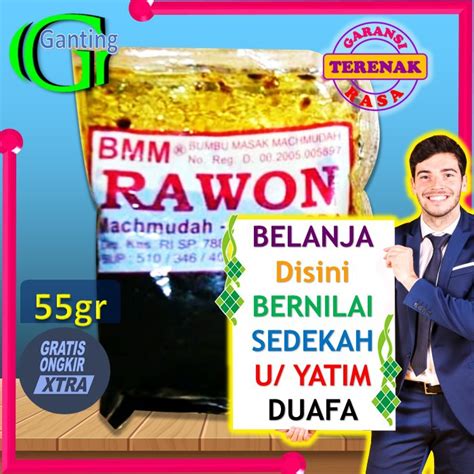 Jual Bmm Bumbu Rawon Mahmudah Machmudah Gr Gr Garansi Paling