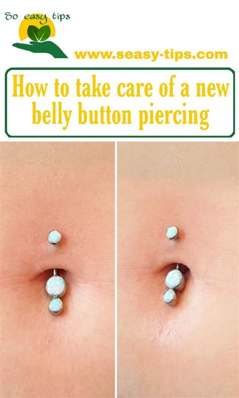 how to take care of belly piercing
