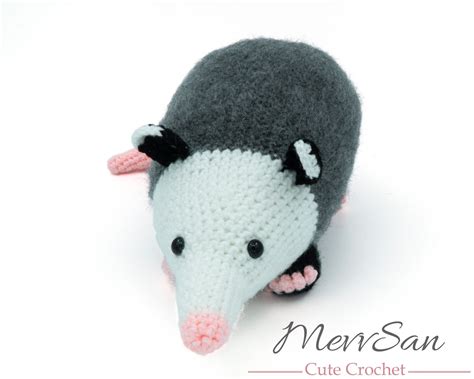 Crochet Pattern Pdf Amigurumi Opossum Amigurumi Pattern Etsy