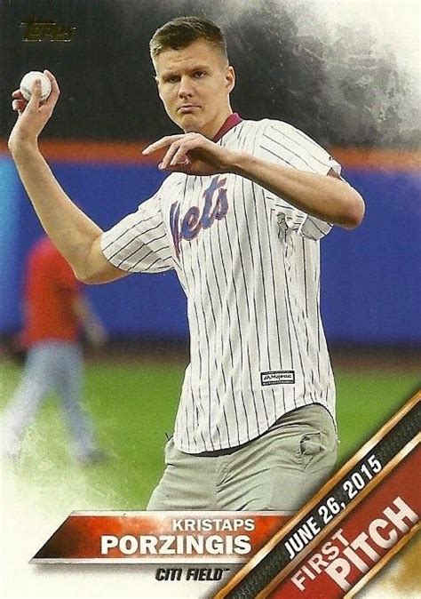 Add Mo Ne Davis Kristaps Porzingis To The 2016 Topps First Pitch