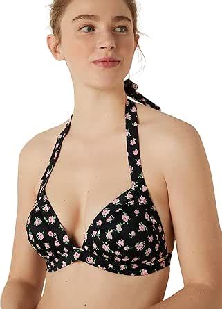 Amazon Victoria S Secret Pink Push Up Triangle Bikini Top Wireless Womens Swimsuit Top