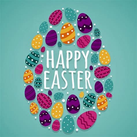 Happy Easter Colours And Eggs Image On Favim