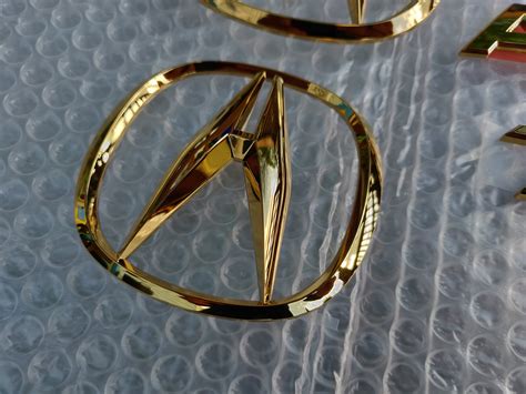 Acura Tsx Oem Gold Emblem Kit Dc5r Parts