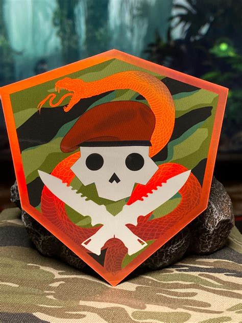 viper commandos holographic sticker etsy