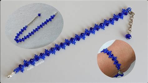 Dont Be Blue Crystal And Seed Bead Bracelethow To Make Beaded Jewelry At Homepulsera Tutorial