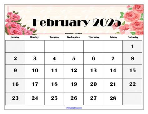 February 2025 valentine calendar