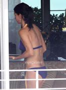 Courteney Cox Wearing A Bikini On A Hotel Balcony In Miami