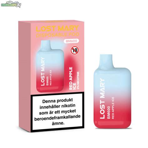 Lost Mary Bm600 Mesh Red Apple Ice 20mg 600 Puffar Engå