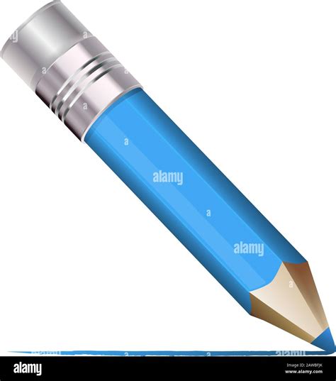 Vector Blue Pencil Illustration Stock Vector Image And Art Alamy