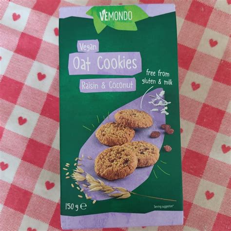 Vemondo Vegan Oat Cookies Raisin Coconut Review Abillion