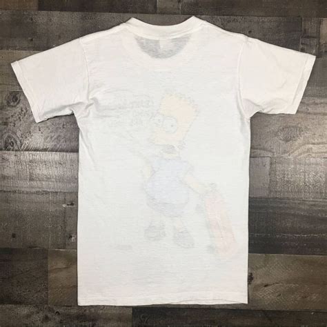 Vintage Vintage 1989 Bart Simpson T Shirt Cartoon Tee 80s Simpsons