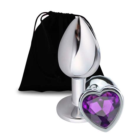 Plug anal joia base de coração Lub Lab Sex Shop