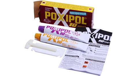 Poxipol 냉간 용접 : 투명한 제품의 음온에서 사용하기위한 지침, 리뷰