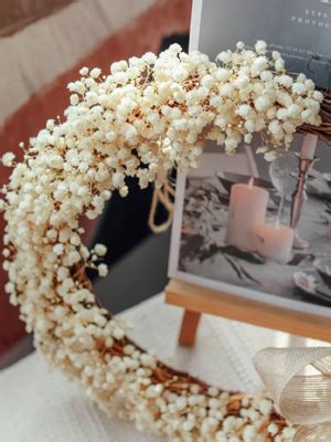 Amazon Dried Flowers Babys Breath Flowers Bouquet With Lights 17 2