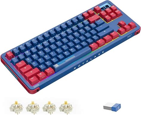 Amazon Royalaxe Y Tkl Wireless Mechanical Keyboard Hot Swappable Wired Bluetooth