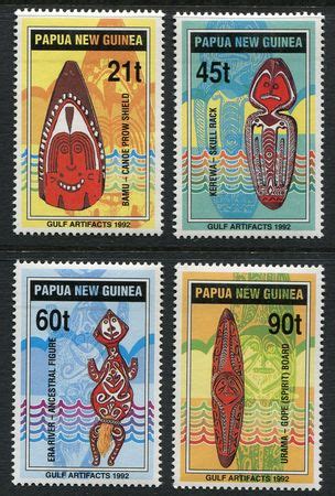 Stamps World Papua New Guinea MUH Stamps 1992 Gulf Artefacts 4