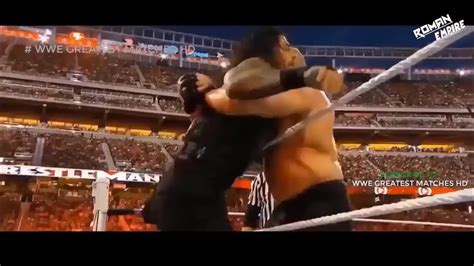 Roman Reigns Vs Brock Lesnar Part 2 Wwe Raw 17 February 2018 Youtube