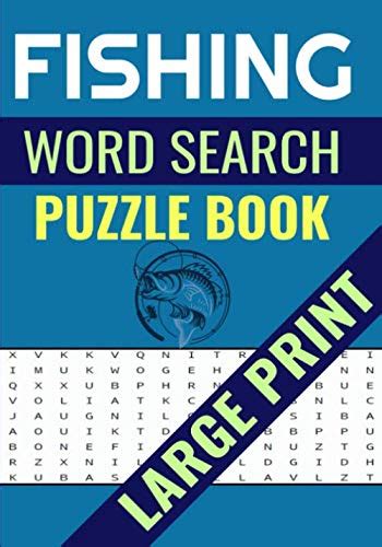 Fishing Word Search Puzzle Book Large Print Word Searches Journal