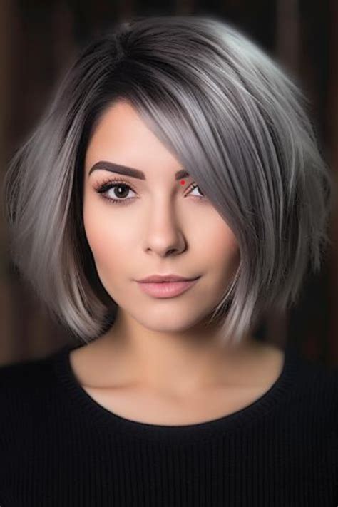 40 Gorgeous Ideas Of Gray Blending For Dark Hair In 2024 Grey Ombre