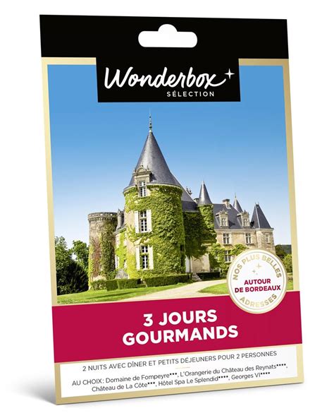 Coffret Cadeau Wonderbox Jours Gourmands Autour De Bordeaux Coffret