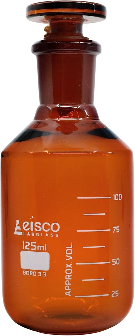 Amazon Eisco Reagent Bottle Amber Ml Graduated Narrow