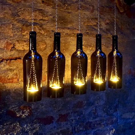 Upcycling Pendant Lamp From A L Wine Bottle Piece