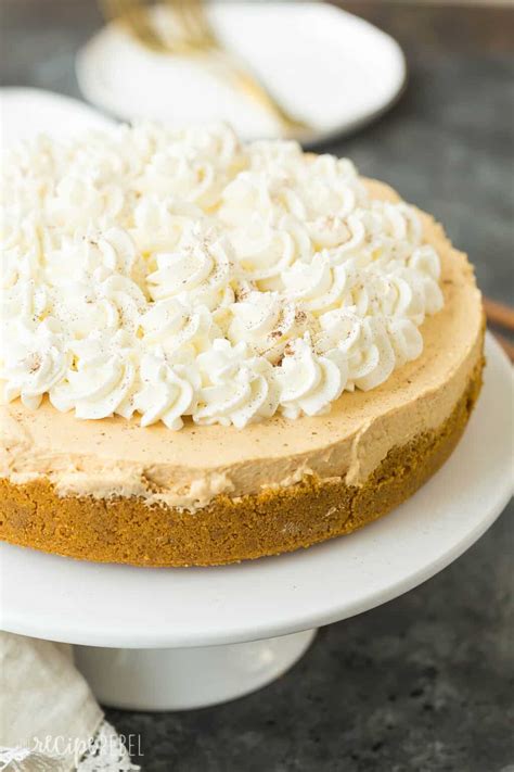 No Bake Pumpkin Cheesecake Recipe Video The Recipe Rebel