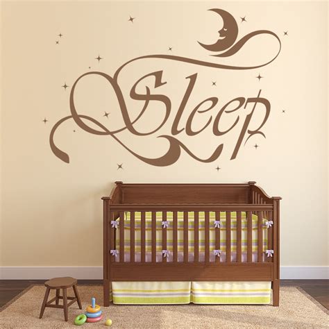 Sleep Moon Stars Bedroom Wall Sticker