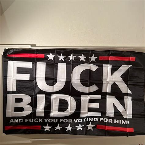 Amazon Wall Decor Nwot Fuck Biden Fuck You For Voting For Him Banner Flag 3x5ft Poshmark