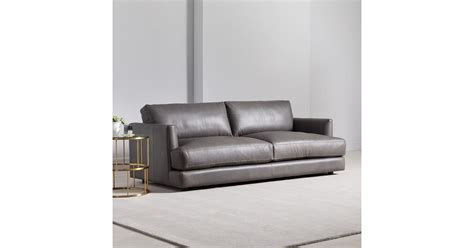 Best Deep Leather Sofa West Elm Haven Leather Sofa 6 Best Leather