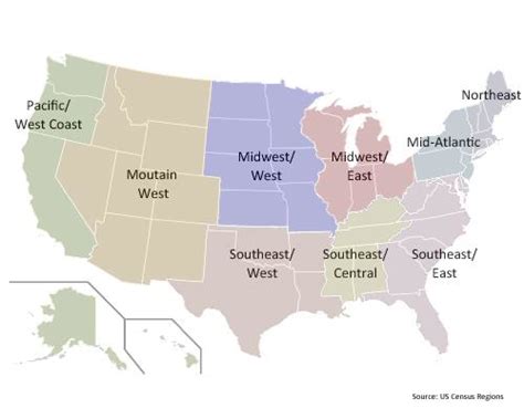 US Census Regions Map | Download Scientific Diagram