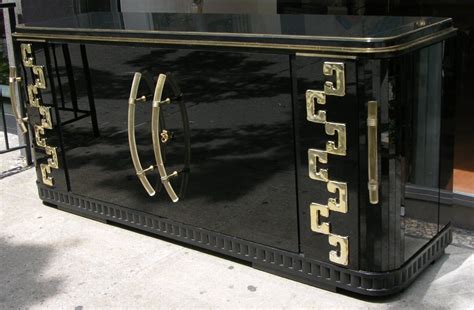 1970 Italian Black Glass Cabinet At 1stdibs