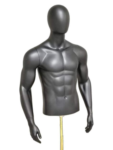 Fiberglass Standing Half Body Male Mannequin For Garment Shop Size