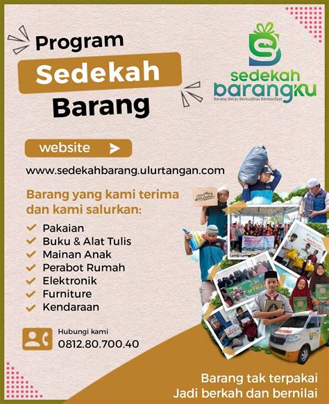 Poster Sedekah Barang Sedekah Barangku