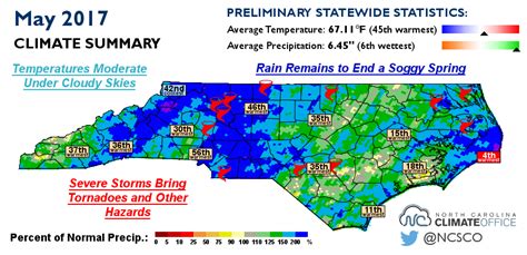 Climate summaries from around the Southeast for May 2017 | Climate and ...