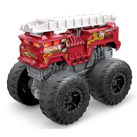 Masinuta Hot Wheels Monster Truck Roarin Wreckers 5Alarm Cu Sunete Scara 1 43 EMAG Ro