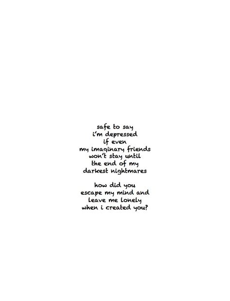 Depressed Poems