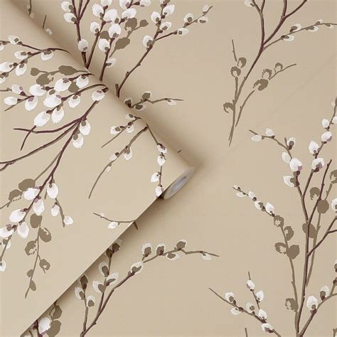Pussy Willow Natural Wallpaper Laura Ashley Wallpaper No Two Houses