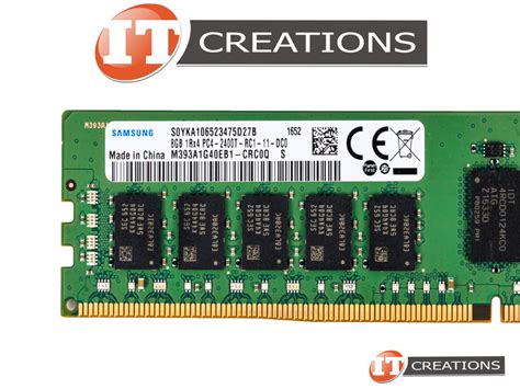 M393A1G40EB1-CRC0Q Samsung 8GB PC4-19200 DDR4-2400t-R Registered ECC ...