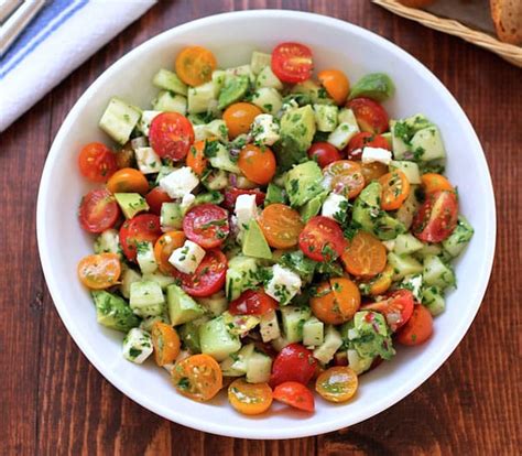 Salade avocat tomate Recettes légères